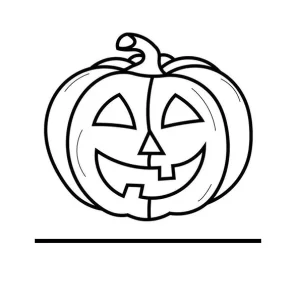 Simple Halloween Coloring Page