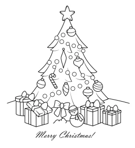 Christmas TRee coloring page
