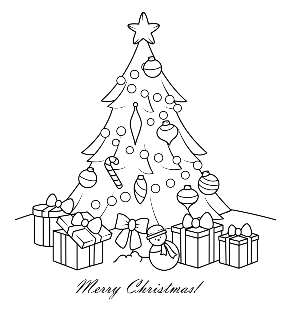 Christmas TRee coloring page
